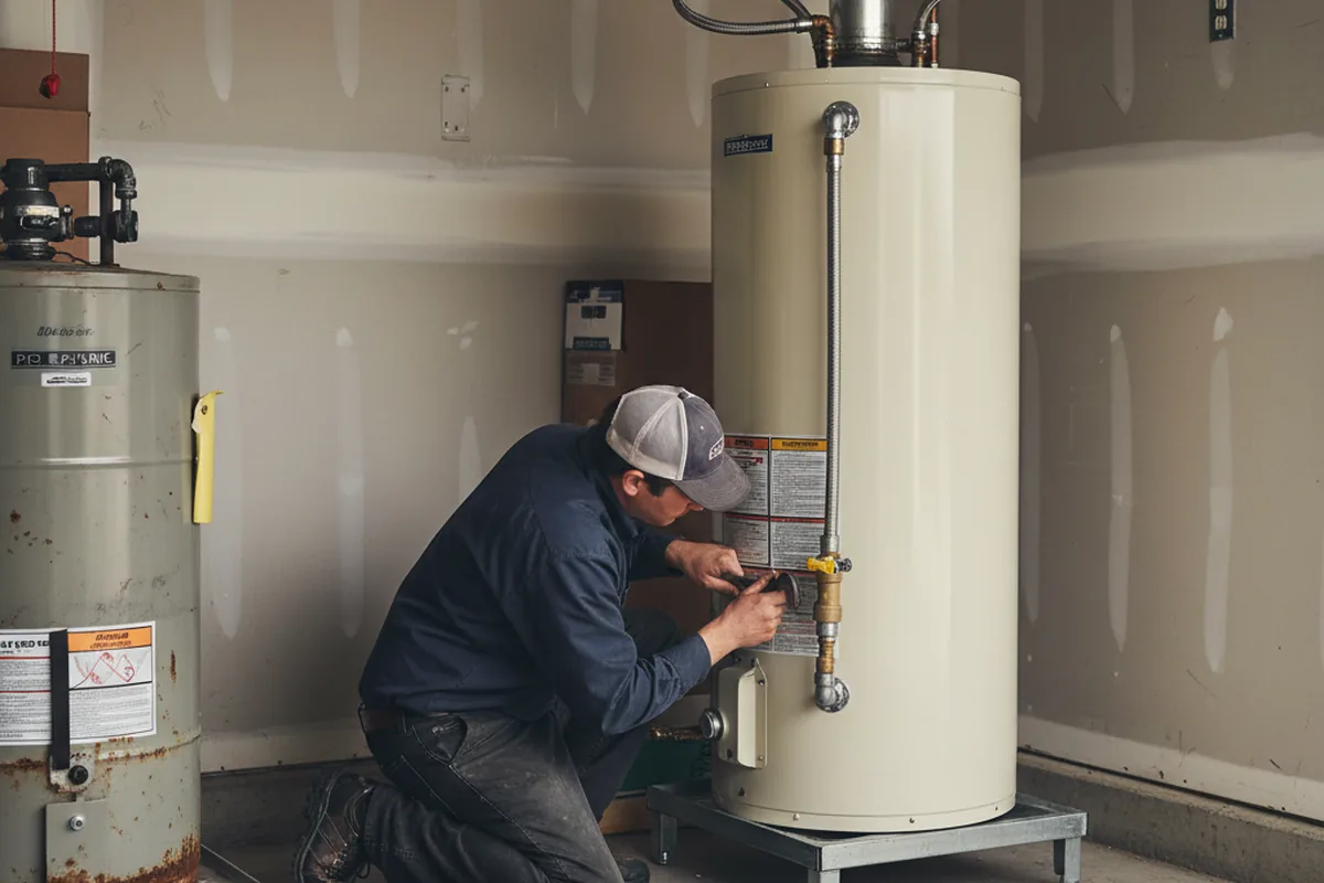 Water heater and shutoff valve replacement in Tahoe Vista